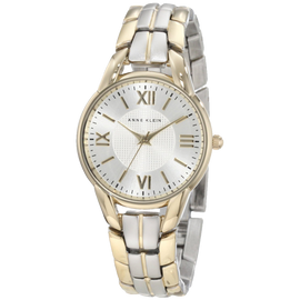 Anne Klein Womens 10 9815SVTT Two Tone Bracelet Watch